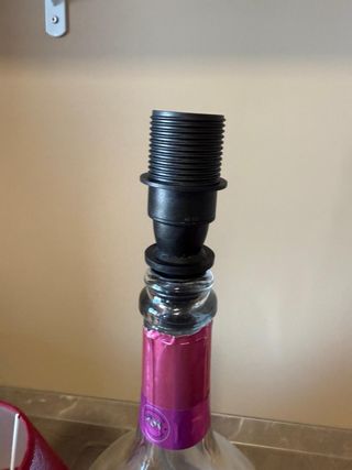 Lampada bajour fatta a mano da bottiglia