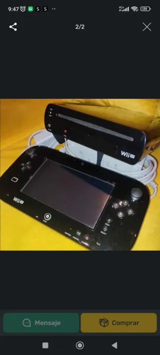 Nintendo Wii U Negra + Super Mario 3D World