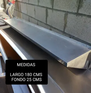 Balda estanteria acero 180x25 cm