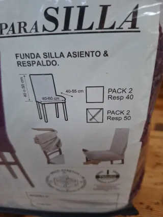 Funda Elástica para Silla Sofaskins Morado 4 silla