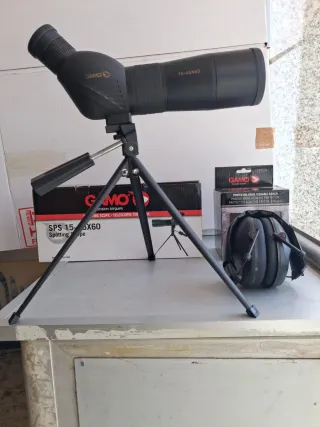 Telescopio Gamo 15-45x60 + cascos