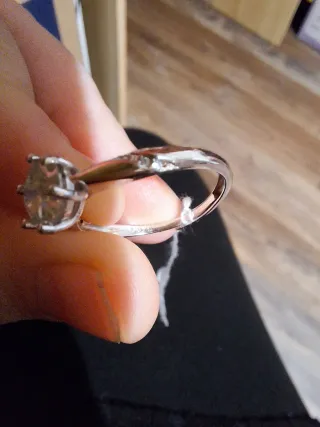 Anello Moissanite Acciaio + Certificato