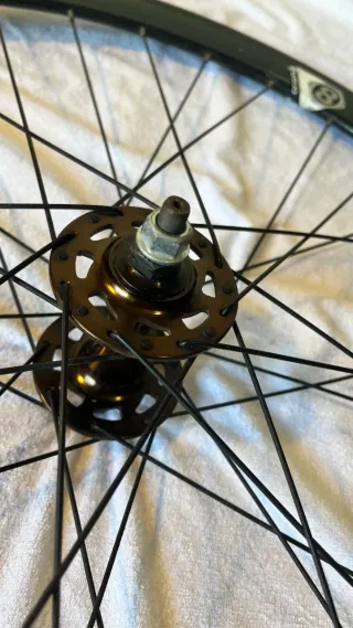 Rueda Delantera Origin8 Negro Brillante