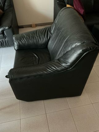 Butaca polipiel negra alta calidad