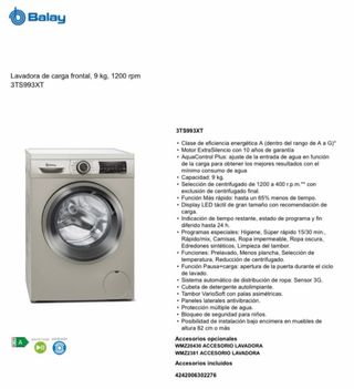 Conjunto Electrodomésticos Balay