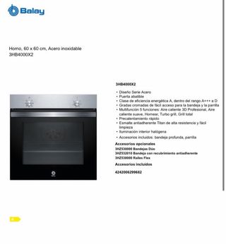 Conjunto Electrodomésticos Balay