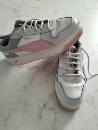 Scarpe Puma donna rosa e bianche