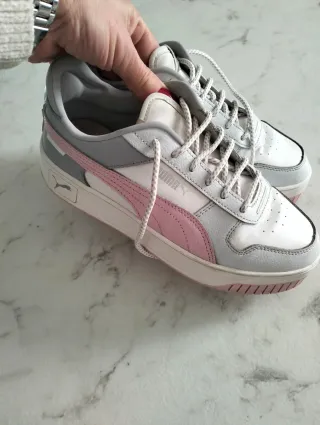 Scarpe Puma donna rosa e bianche