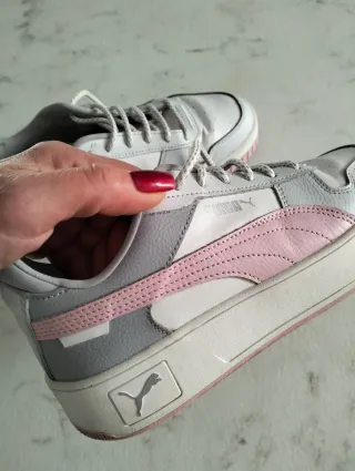 Scarpe Puma donna rosa e bianche