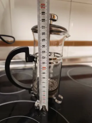 Cafetera de émbolo de cristal