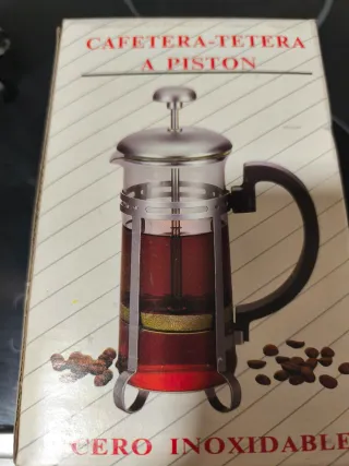 Cafetera de émbolo de cristal