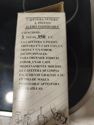Cafetera de émbolo de cristal