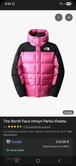 The North Face Hmlyn Parka Violeta