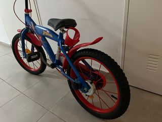 Bicicleta Spiderman 16 Azul y Roja
