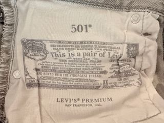 Levis Levi's 501 Original Jeans Gris Sin Estrenar