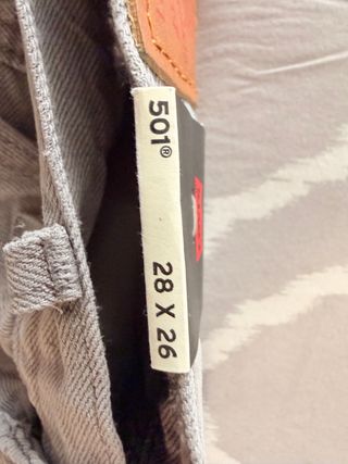 Levis Levi's 501 Original Jeans Gris Sin Estrenar