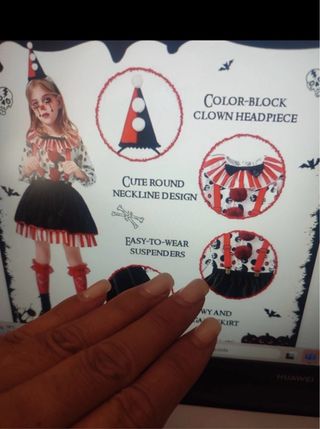 Costume da clown bambina