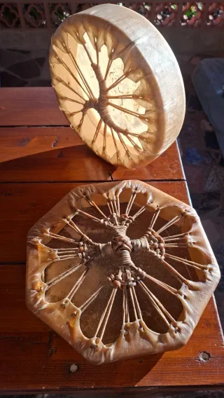 Tambor chamánico artesanal