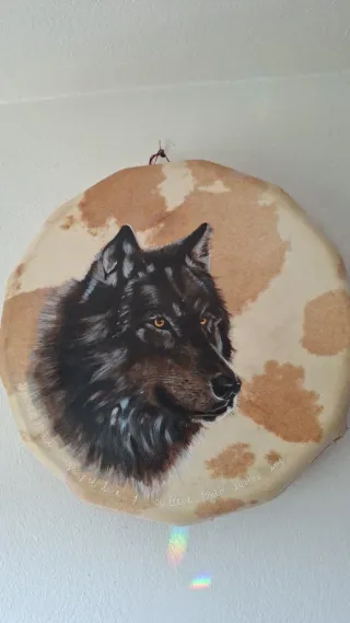 Tambor chamánico artesanal