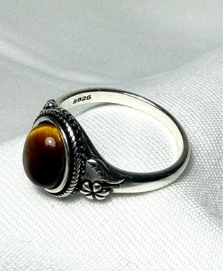 Anillo Plata 925 Ojo de Tigre