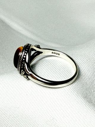Anillo Plata 925 Ojo de Tigre