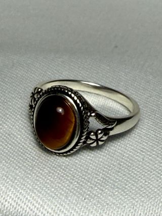 Anillo Plata 925 Ojo de Tigre