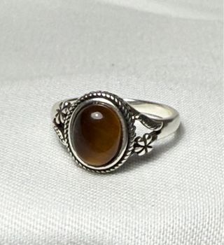 Anillo Plata 925 Ojo de Tigre