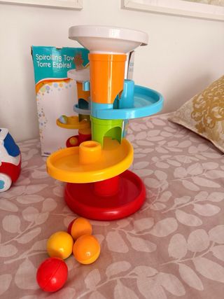 Lote Juguetes Infantiles: Bus, Mono y Torre