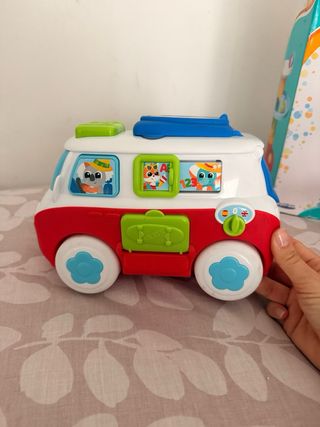 Lote Juguetes Infantiles: Bus, Mono y Torre