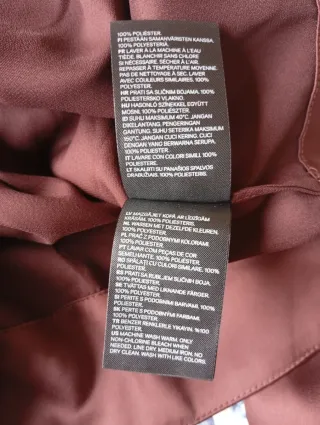 Blusa H&M Talla L Nueva Marrón