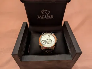 Reloj Jaguar pllata con doble reloj