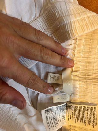 Falda larga de verano blanca