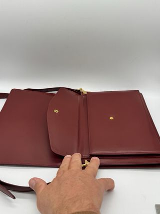 Bolso Cartier Rojo Piel