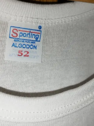 Camiseta de tirantes blanca Oversize XL grande