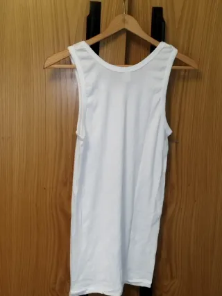 Camiseta de tirantes blanca Oversize XL grande