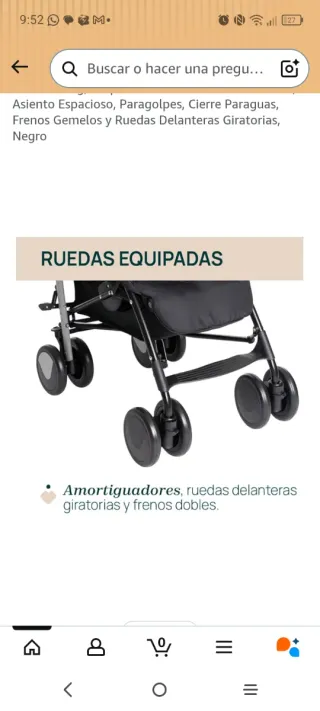 Carro Paseo Chicco Echo Lite 0-22kg