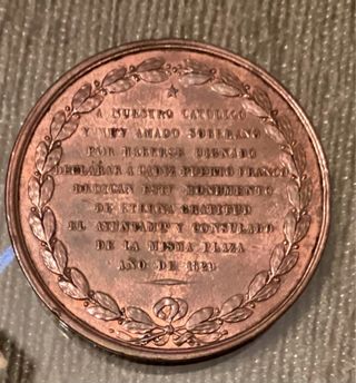 Medalla Fernando VII Rey de España 1829