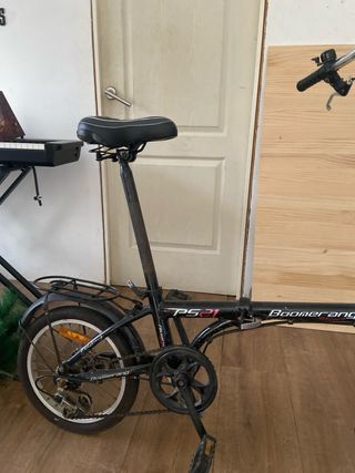 Bicicleta Plegable Boomerang Negra