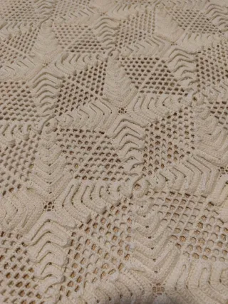 Colcha ganchillo blanca cama de 90  o 105