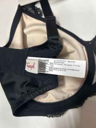 Sujetador Triumph Reductor Encaje Negro