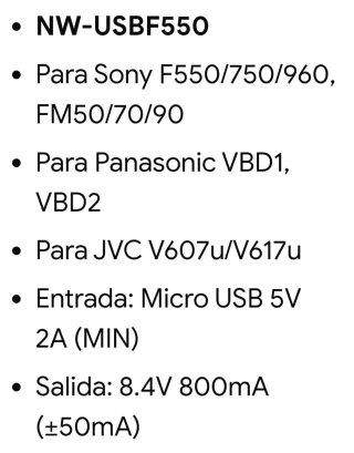 Cargador Dual USB Neewer NW-USBF550