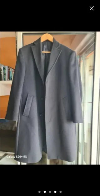 Abrigo Azul oscuro largo