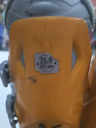 Botas de esquí naranjas