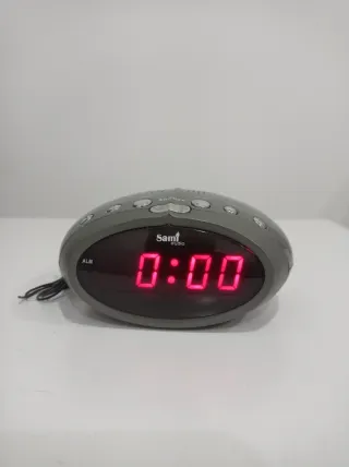 Reloj Despertador Digital Sami Gris
