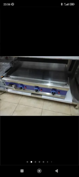 Plancha Industrial Gas Cromo Duro 90cm