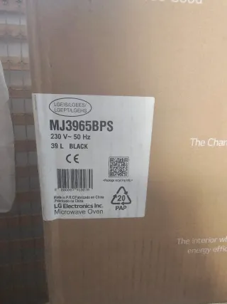 Horno Microondas LG Smart Inverter 39L