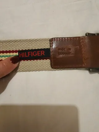 Cinturón Tommy Hilfiger Beige Rayas
