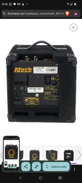 Amplificador Bajo Markbass Micromarck 801