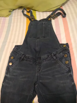 Peto premamá vaquero azul