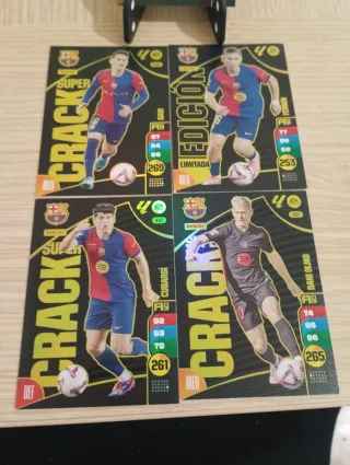 Lote 4 cromos Panini Adrenalyn XL FC Barcelona